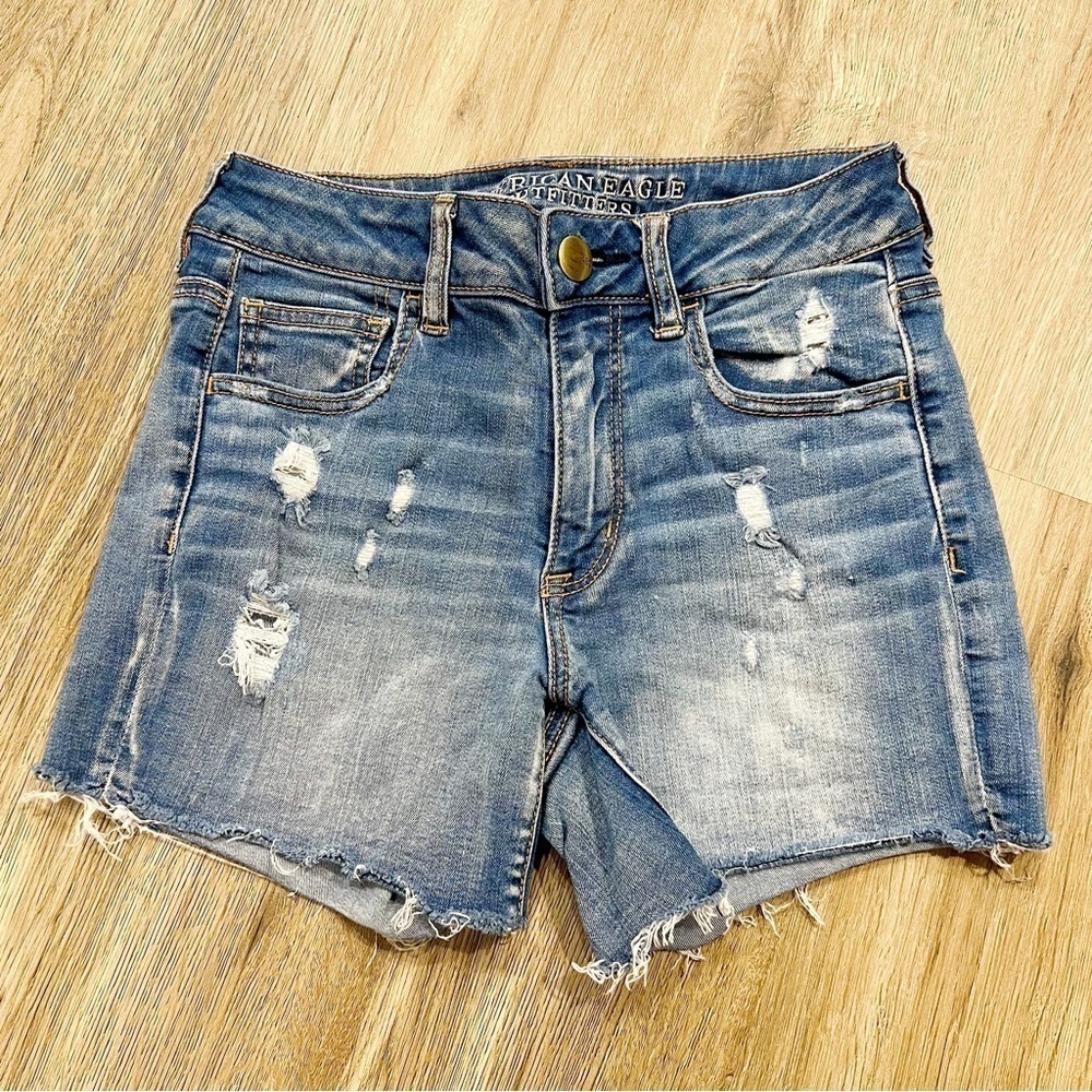 American Eagle Distressed Jean Shorts